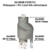 Fallrohrfilter Regensammler T33 braun / grau - Der Regenwasser-Filter für Regentonnen mit bis zu 95% Wirkungsgrad mit Anschlusszubehör und Universalanschluss für alle Fallrohre 75-110mm (1 Stk. Grau) - 2